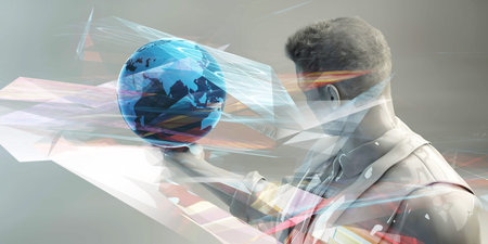 Medical Science with Modern Technology as Artの写真素材