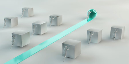 Performance Optimization Route Creates Superior Business Position Through Strategyの写真素材