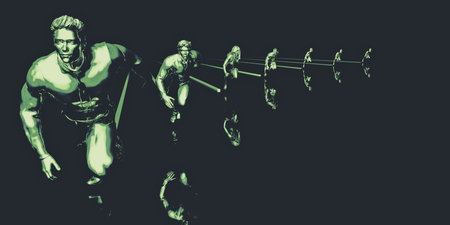 Leadership Race Concept Presenting Corporate Progress Visualization