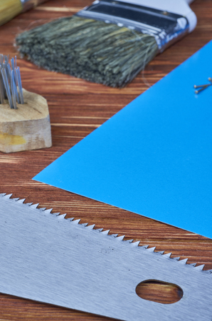 A set of working tools to perform various works at homeの写真素材