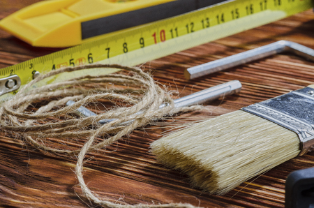 A set of working tools to perform various works at homeの写真素材
