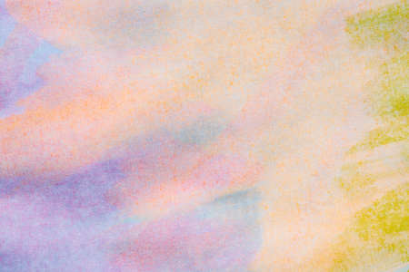 Abstract background with acrylic paint on canvas, grunge background with space for text or image, spots of watercolor paint, colorful bright texture.の写真素材