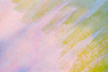 Abstract background with acrylic paint on canvas, grunge background with space for text or image, spots of watercolor paint, colorful bright texture.の写真素材
