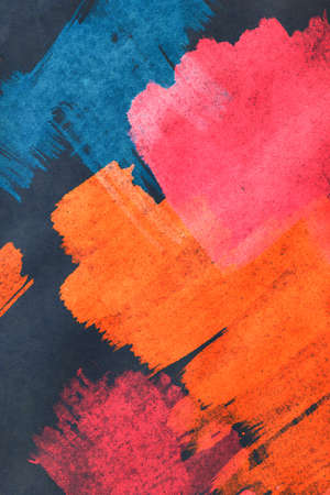 Abstract background with acrylic paint on canvas, grunge background with space for text or image, spots of watercolor paint, colorful bright texture.の写真素材