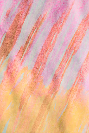 Abstract background with acrylic paint on canvas, grunge background with space for text or image, spots of watercolor paint, colorful bright texture.の写真素材