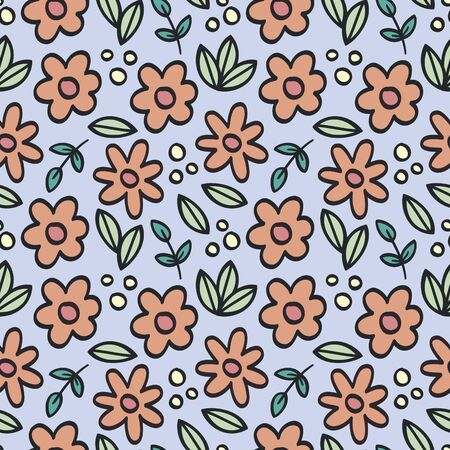Cute floral backgroundのイラスト素材