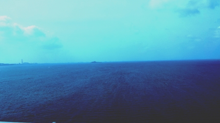 Sea view with lomo effectの素材