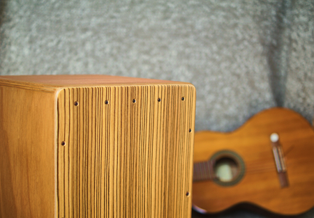 Cajon and guitarの写真素材