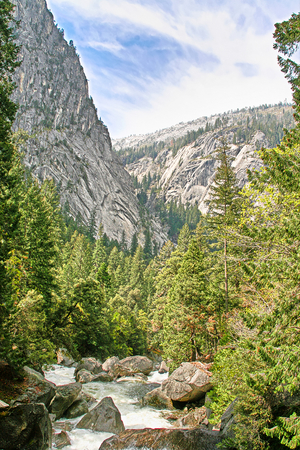 A wild stream in Yosemite National Parkのeditorial素材