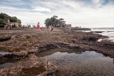 Holiday in Bali, Indonesia - Tanah Lot Templeの写真素材
