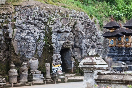 Holiday in Bali, Indonesia - Goa Gajah Templeの写真素材