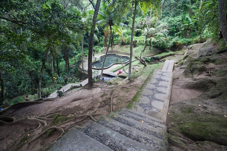 Holiday in Bali, Indonesia - Goa Gajah Templeの写真素材