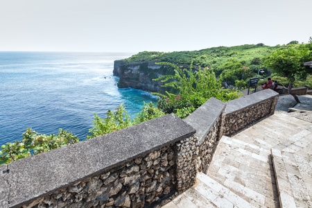 Holiday in Bali, Indonesia - Uluwatu Temple and Beautiful Cliffの写真素材
