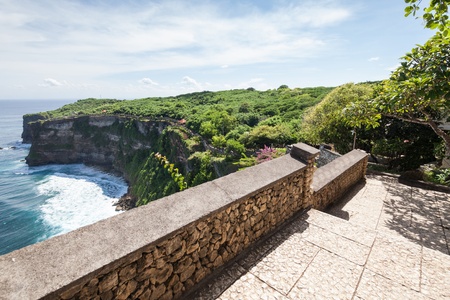 Holiday in Bali, Indonesia - Uluwatu Temple and Beautiful Cliffの写真素材