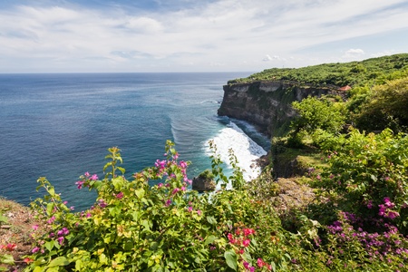 Holiday in Bali, Indonesia - Uluwatu Temple and Beautiful Cliffの写真素材