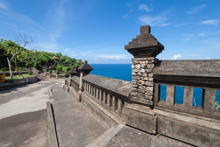 Holiday in Bali, Indonesia - Uluwatu Temple and Beautiful Cliffの写真素材