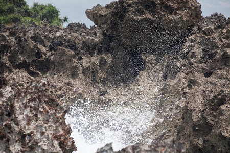 Holiday in Bali, Indonesia - Nusa Dua Water Blowの写真素材