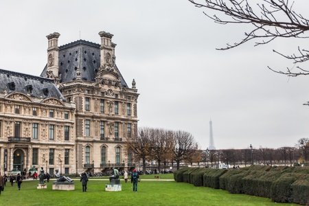 Paris, France during winter Christmasのeditorial素材