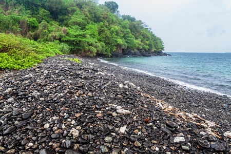 Holiday in Thailand - Beautiful island of Black Rock Ko Hin Ngam, Koh Lipeの写真素材