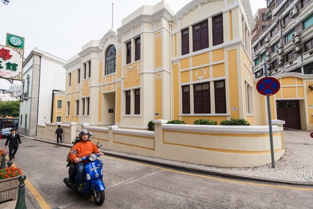 Senado, Macau - February 3, 2015: St. Lawrence's Church is built by the Jesuits in the mid-16th century, this is one of the three oldest churches in Macauのeditorial素材