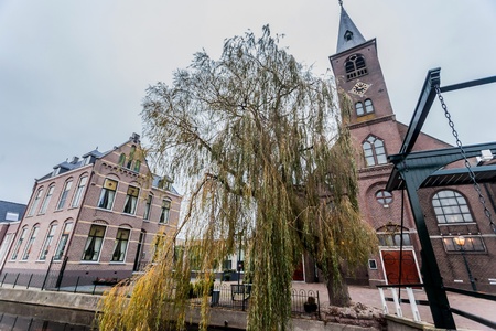 Amsterdam Holland, November 2014 : Holiday in Holland - Cold raining wet winter in Volendamのeditorial素材