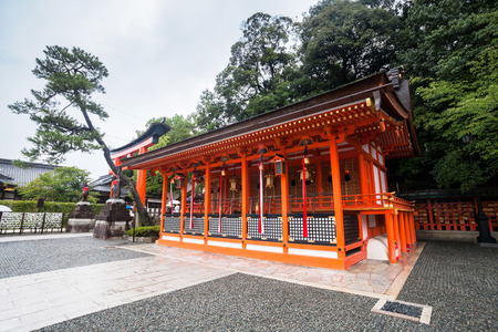 Raining day in Fushimi Inari Shrine, Kyoto, Japanのeditorial素材