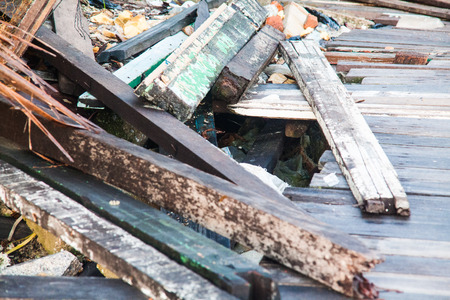 Dump site photo for promotion of recycle project for better environmentの写真素材
