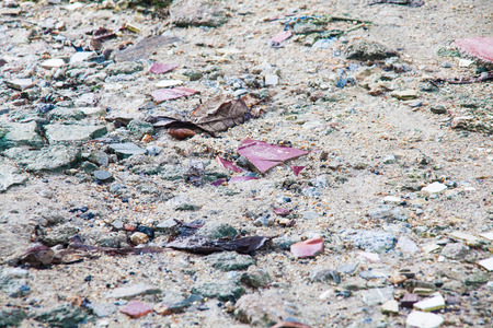 Soil, rock and brick texture for backgroundの写真素材