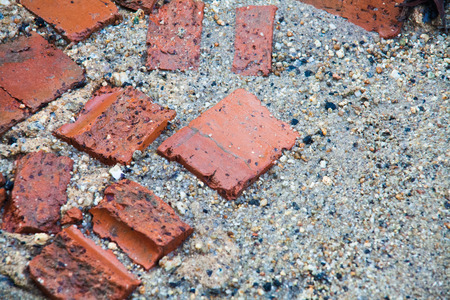 Soil, rock and brick texture for background