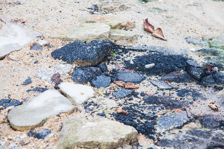 Soil, rock and brick texture for backgroundの写真素材