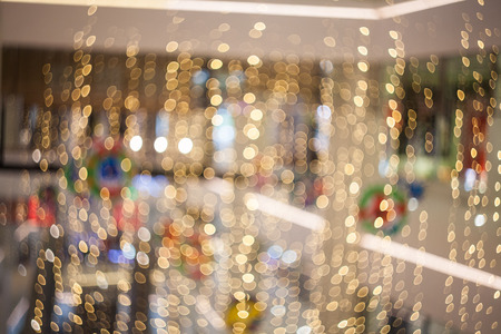 Out of focus swirly bokeh for backgroundの写真素材