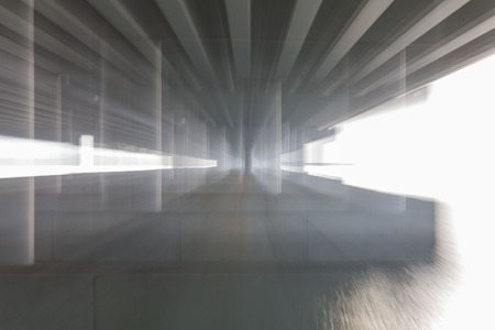 Blur light effect double exposure photography for backgroundの写真素材