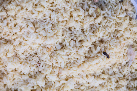 Close up view of rice texture for blur backgroundの写真素材