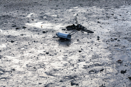 Close up view of mud texture for blur backgroundの写真素材