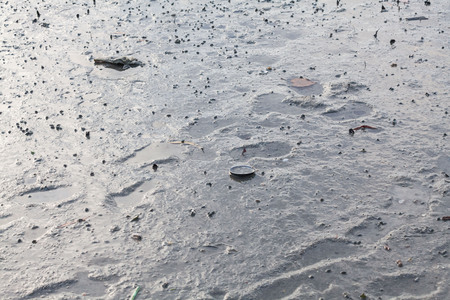 Close up view of mud texture for blur backgroundの写真素材