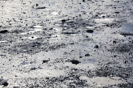 Close up view of mud texture for blur backgroundの写真素材