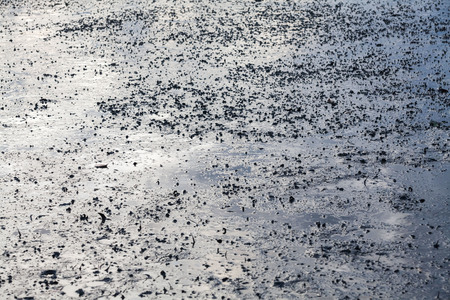 Close up view of mud texture for blur backgroundの写真素材