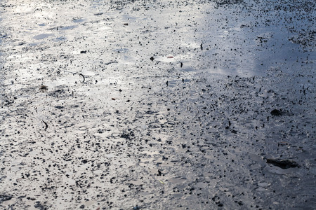 Close up view of mud texture for blur backgroundの写真素材