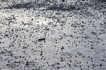 Close up view of mud texture for blur backgroundの写真素材