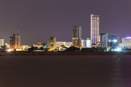 View of metropolitan George Town city, Penangの写真素材