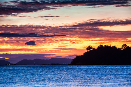 Sunrise or sunset beautiful backgroundの写真素材