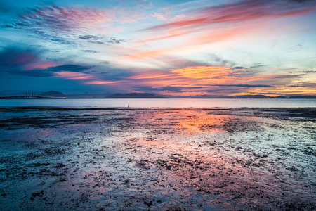 Sunrise or sunset beautiful backgroundの写真素材