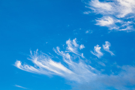 Blue sky with white cloud for backgroundの写真素材