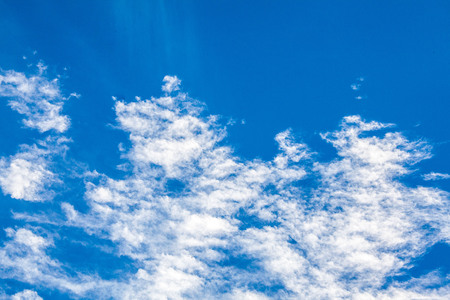Blue sky with white cloud for backgroundの写真素材