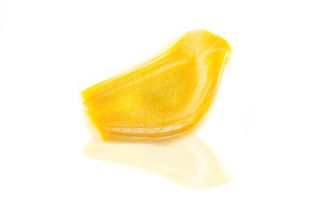 Real jackfruit with white isolated backgroundの写真素材