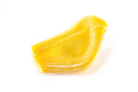 Real jackfruit with white isolated backgroundの写真素材