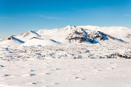 Thingvellir National Park or better known as Iceland pingvellir National Park during winterの写真素材