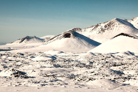 Thingvellir National Park or better known as Iceland pingvellir National Park during winterの写真素材