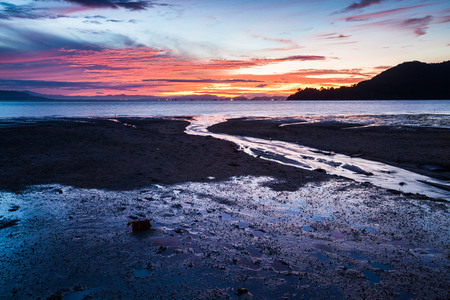 Sunrise or sunset beautiful backgroundの写真素材