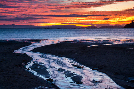 Sunrise or sunset beautiful backgroundの写真素材